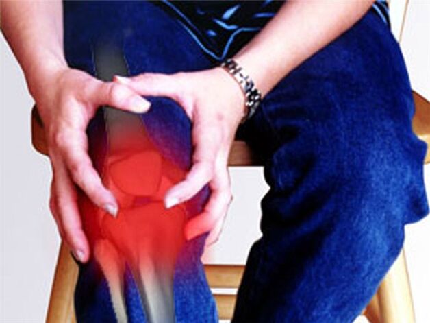 Schmerzen im Kniegelenk, die durch einen pathologischen Prozess verursacht werden